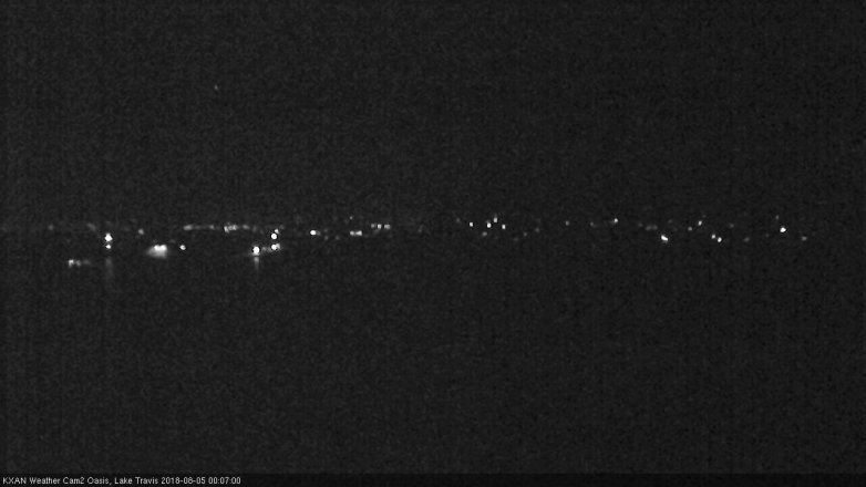 Lake Travis webcam, August 4, 2018 11:10 PM CT