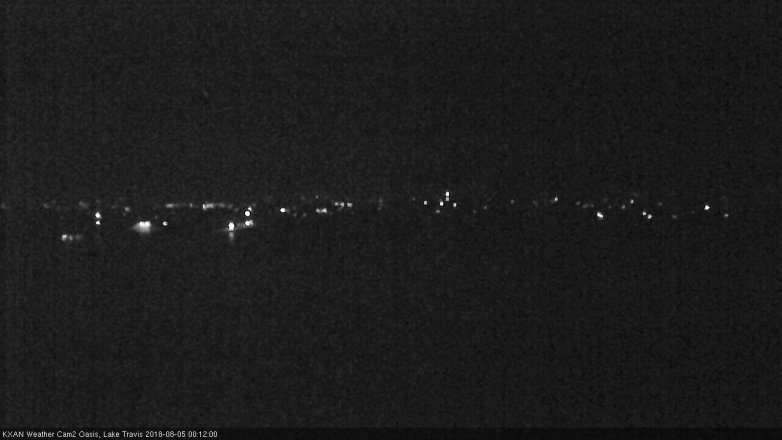 Lake Travis webcam, August 4, 2018 11:15 PM CT