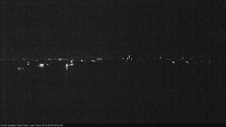 Lake Travis webcam, August 4, 2018 11:35 PM CT