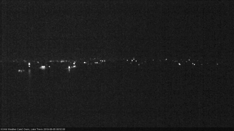 Lake Travis webcam, August 4, 2018 11:55 PM CT