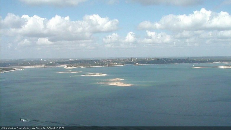 Lake Travis webcam, August 5, 2018 9:35 AM CT