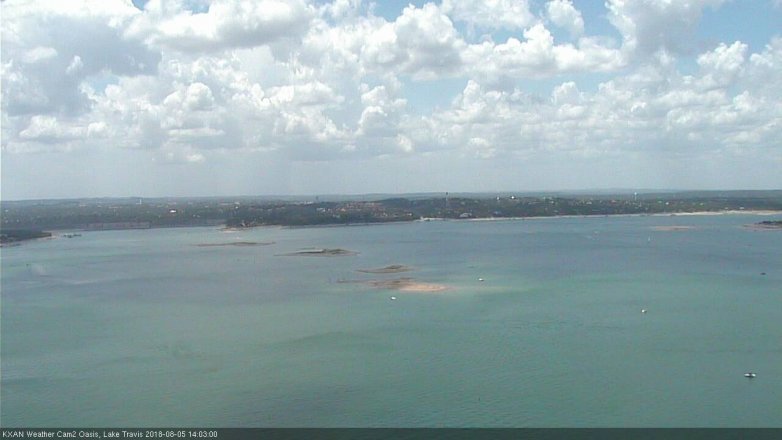 Lake Travis webcam, August 5, 2018 1:05 PM CT