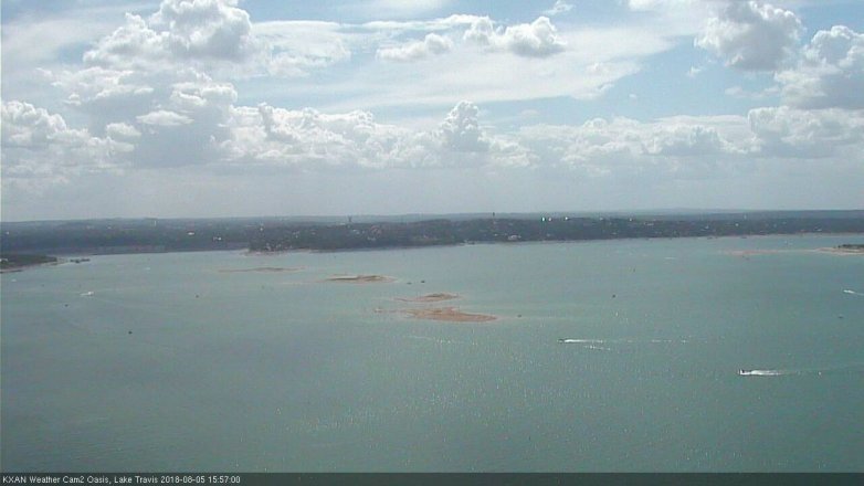 Lake Travis webcam, August 5, 2018 3:00 PM CT