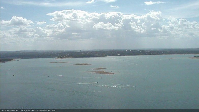 Lake Travis webcam, August 5, 2018 3:30 PM CT
