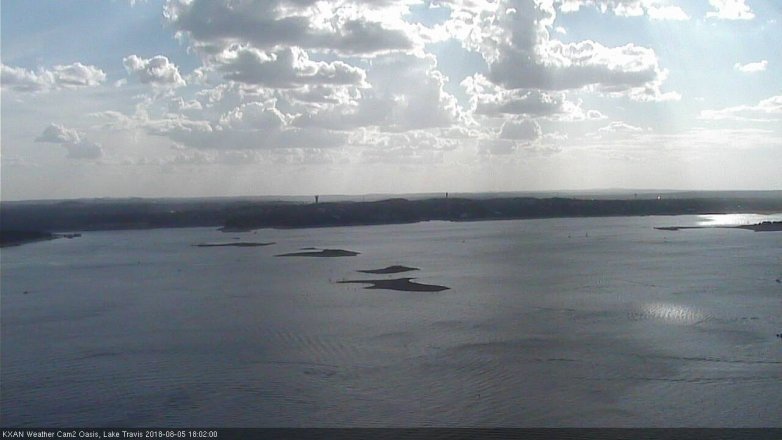 Lake Travis webcam, August 5, 2018 5:05 PM CT