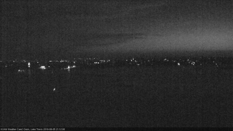 Lake Travis webcam, August 5, 2018 8:15 PM CT