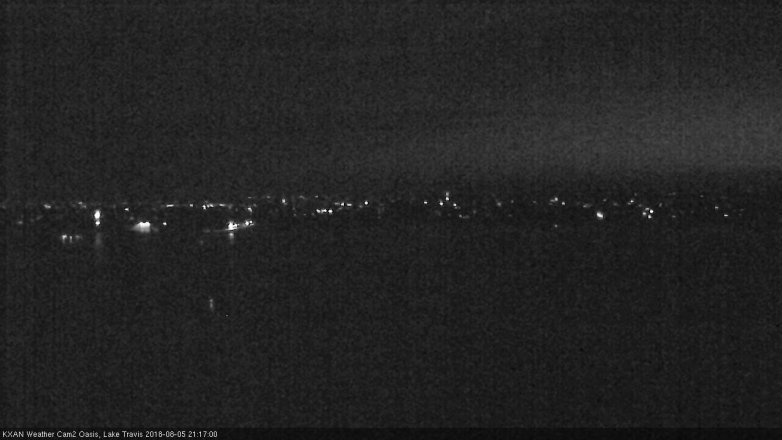 Lake Travis webcam, August 5, 2018 8:20 PM CT