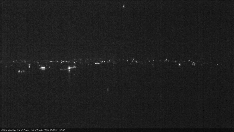 Lake Travis webcam, August 5, 2018 8:35 PM CT