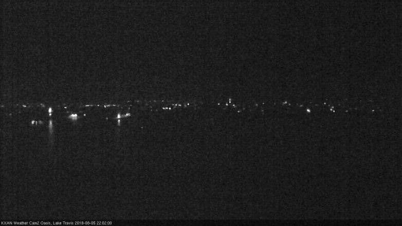 Lake Travis webcam, August 5, 2018 9:05 PM CT