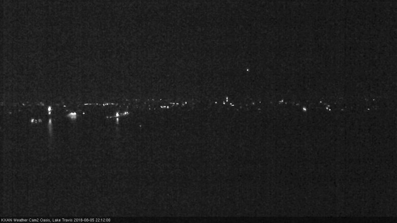 Lake Travis webcam, August 5, 2018 9:15 PM CT