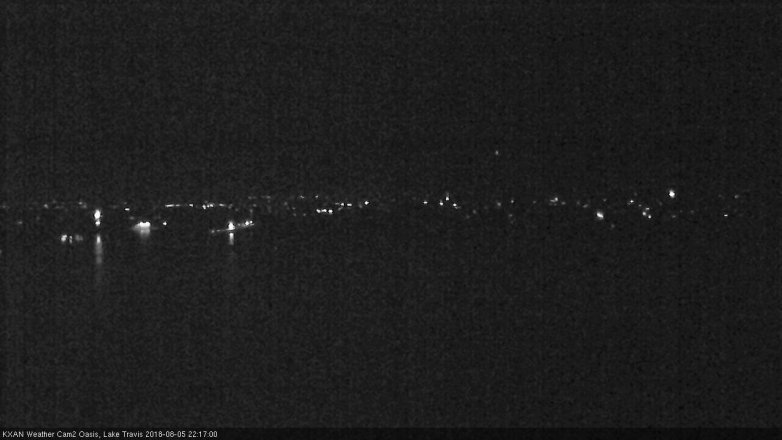 Lake Travis webcam, August 5, 2018 9:20 PM CT