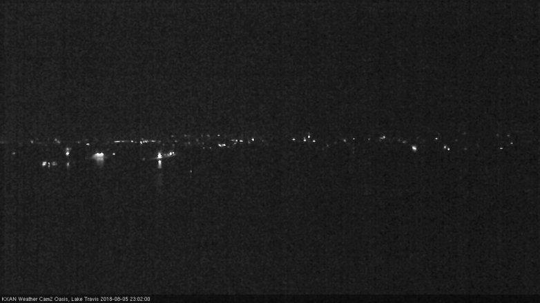 Lake Travis webcam, August 5, 2018 10:05 PM CT
