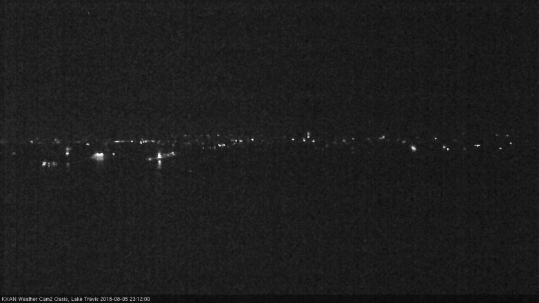 Lake Travis webcam, August 5, 2018 10:15 PM CT