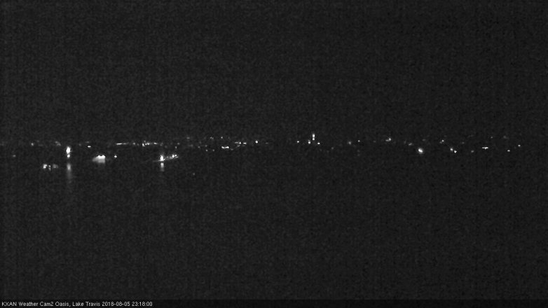 Lake Travis webcam, August 5, 2018 10:20 PM CT