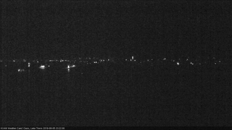 Lake Travis webcam, August 5, 2018 10:25 PM CT