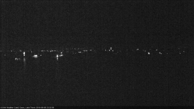 Lake Travis webcam, August 5, 2018 10:35 PM CT