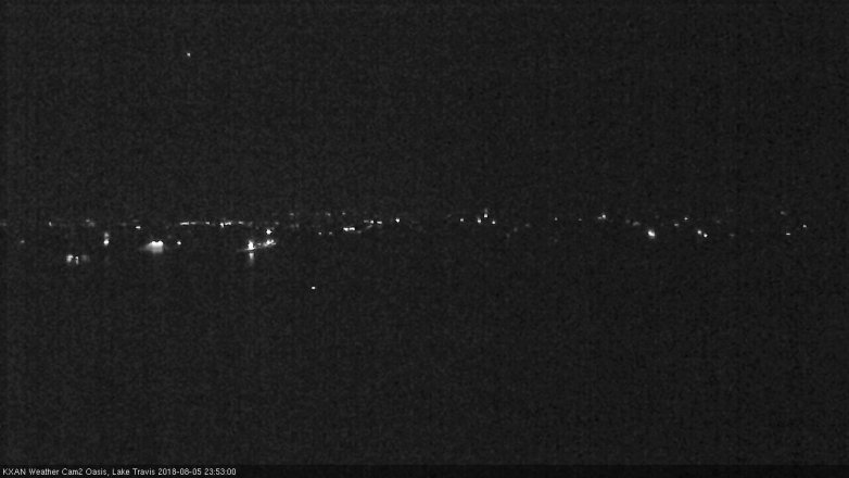 Lake Travis webcam, August 5, 2018 10:55 PM CT