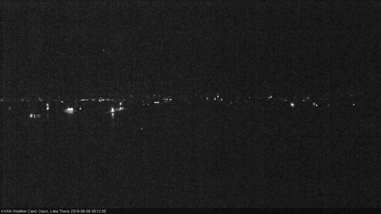 Lake Travis webcam, August 5, 2018 11:15 PM CT