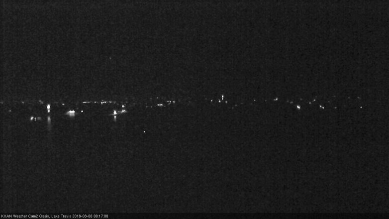 Lake Travis webcam, August 5, 2018 11:20 PM CT