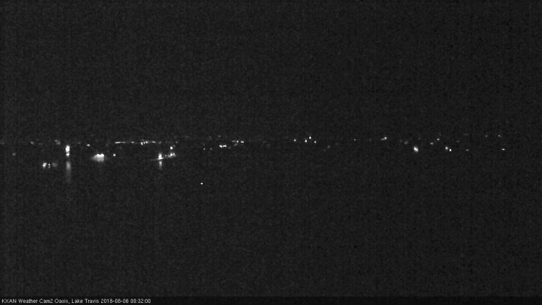 Lake Travis webcam, August 5, 2018 11:35 PM CT