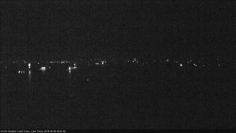 Lake Travis webcam, August 5, 2018 11:45 PM CT