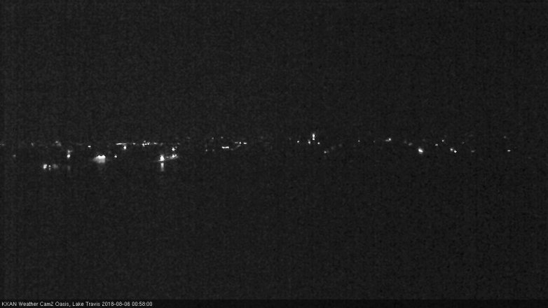 Lake Travis webcam, August 5, 2018 12:00 AM CT