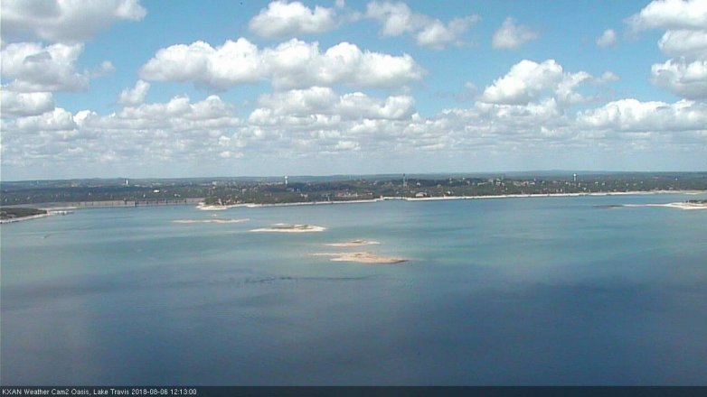 Lake Travis webcam, August 6, 2018 11:15 AM CT