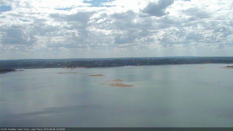 Lake Travis webcam, August 6, 2018 3:30 PM CT