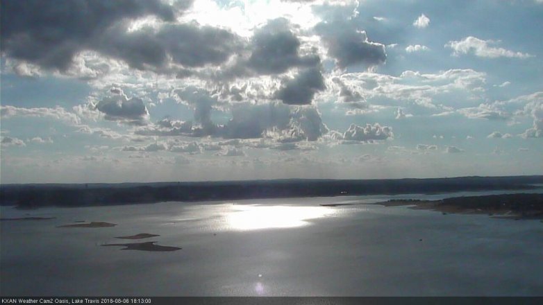 Lake Travis webcam, August 6, 2018 5:15 PM CT