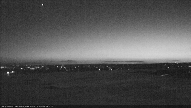 Lake Travis webcam, August 6, 2018 8:10 PM CT