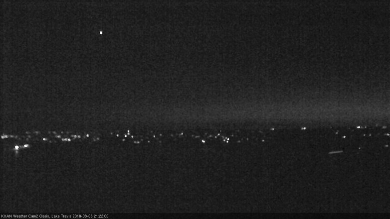 Lake Travis webcam, August 6, 2018 8:25 PM CT