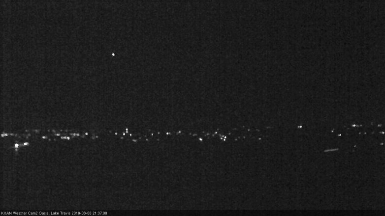 Lake Travis webcam, August 6, 2018 8:40 PM CT