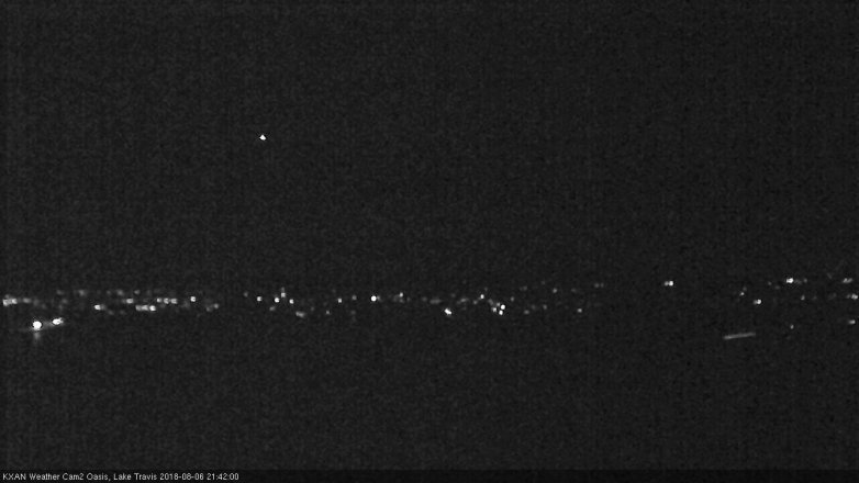 Lake Travis webcam, August 6, 2018 8:45 PM CT