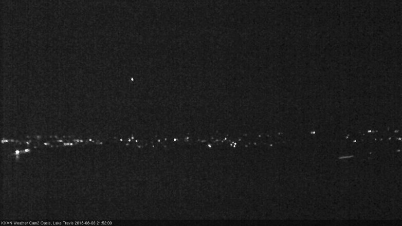 Lake Travis webcam, August 6, 2018 8:55 PM CT