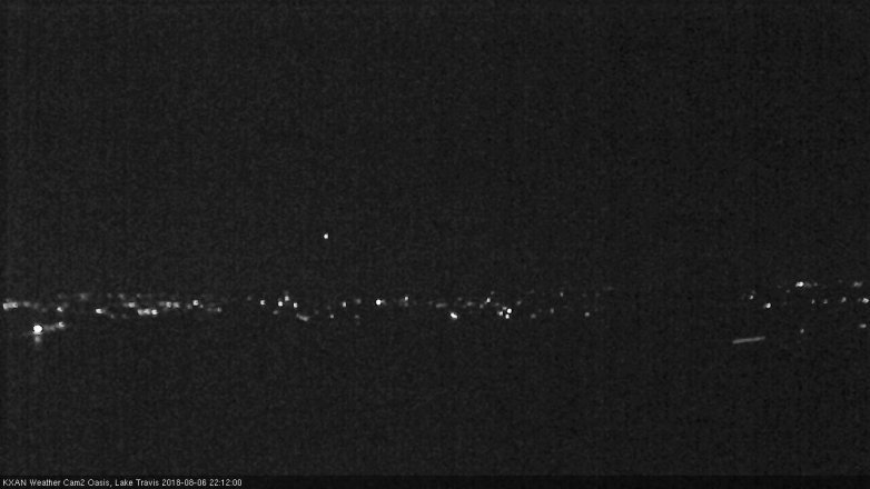 Lake Travis webcam, August 6, 2018 9:15 PM CT