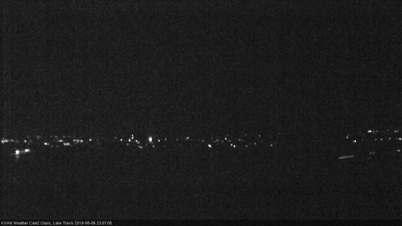 Lake Travis webcam, August 6, 2018 10:10 PM CT