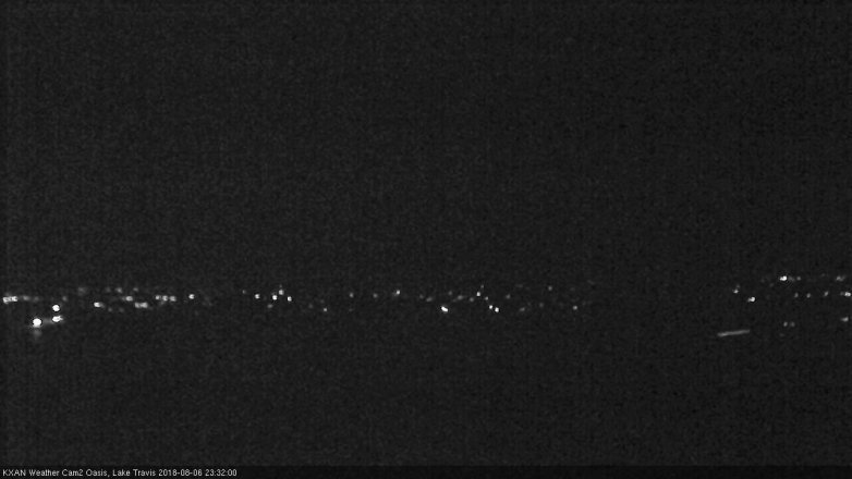 Lake Travis webcam, August 6, 2018 10:35 PM CT