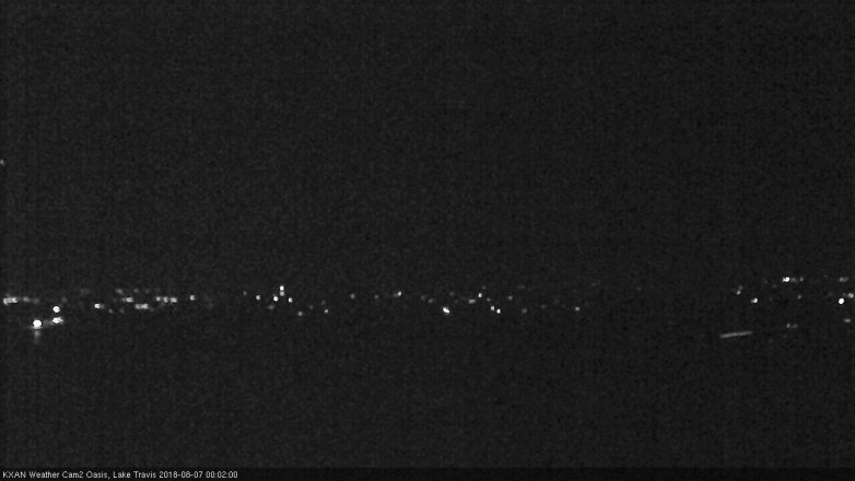 Lake Travis webcam, August 6, 2018 11:05 PM CT