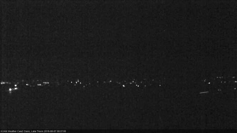 Lake Travis webcam, August 6, 2018 11:40 PM CT