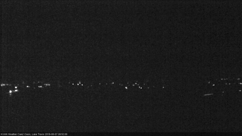 Lake Travis webcam, August 6, 2018 11:55 PM CT