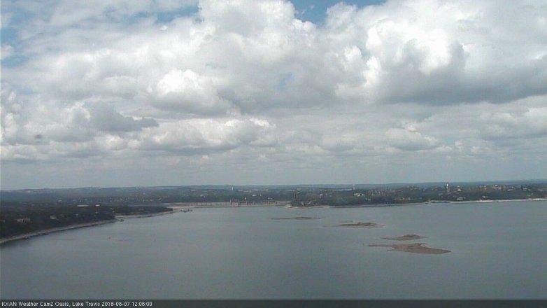Lake Travis webcam, August 7, 2018 11:10 AM CT
