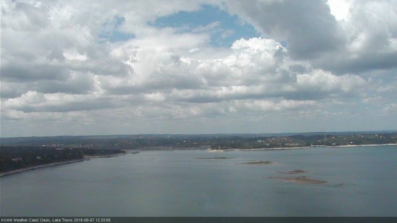 Lake Travis webcam, August 7, 2018 11:35 AM CT