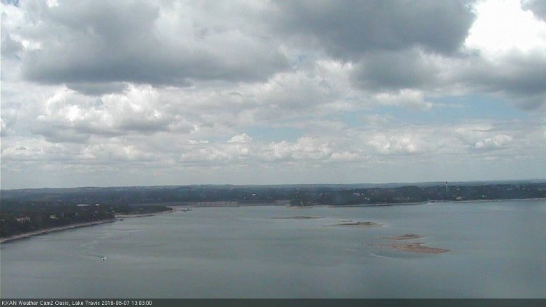 Lake Travis webcam, August 7, 2018 12:05 PM CT