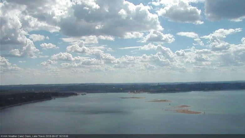 Lake Travis webcam, August 7, 2018 3:20 PM CT