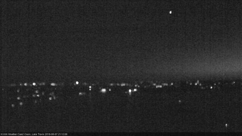 Lake Travis webcam, August 7, 2018 8:15 PM CT