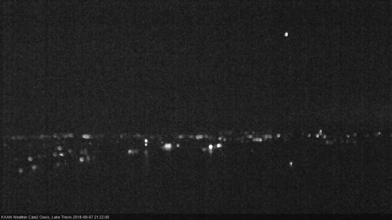 Lake Travis webcam, August 7, 2018 8:25 PM CT