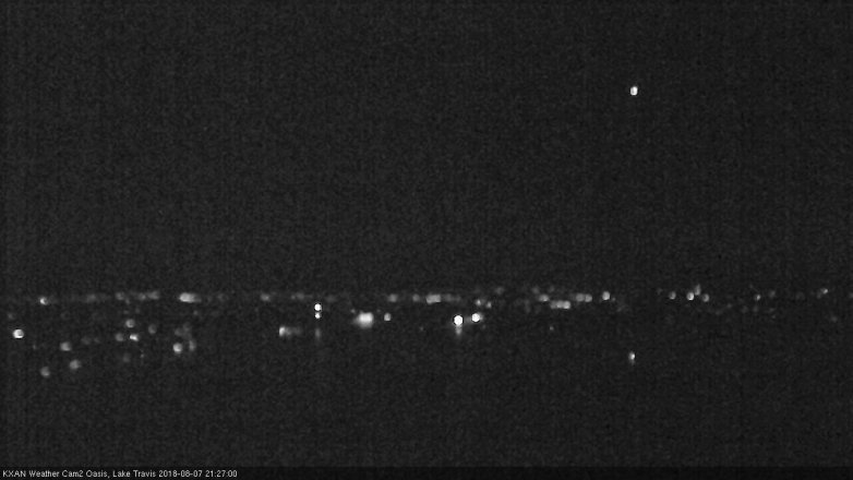 Lake Travis webcam, August 7, 2018 8:30 PM CT