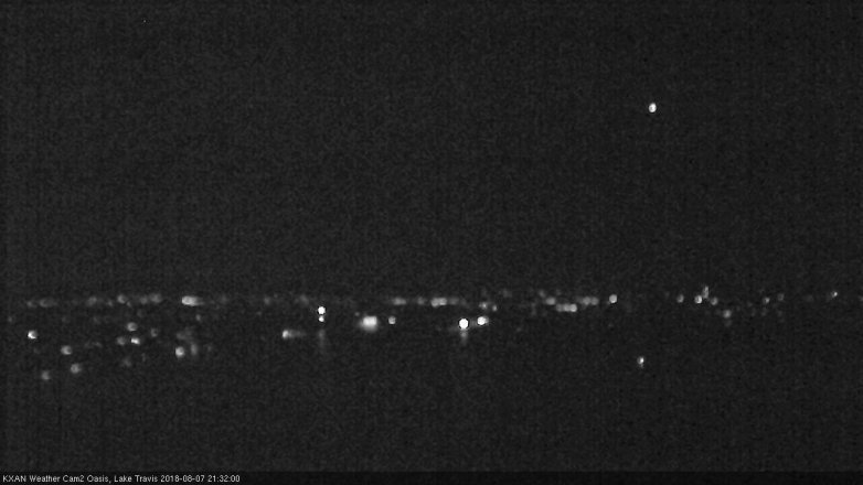 Lake Travis webcam, August 7, 2018 8:35 PM CT
