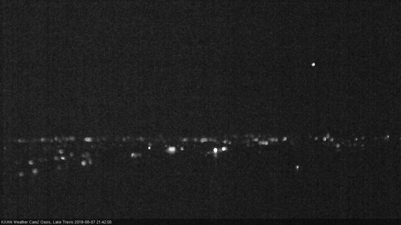 Lake Travis webcam, August 7, 2018 8:45 PM CT