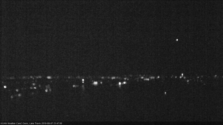 Lake Travis webcam, August 7, 2018 8:50 PM CT